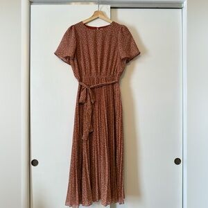 Pinkblush Rust Maxi Dress with Tie